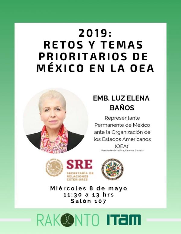 2019: Retos y temas prioritarios de México en la OEA