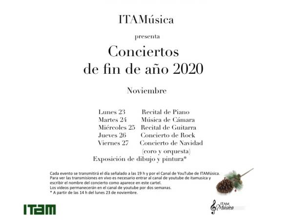 Póster Concierto de fin de año 2020: Concierto de Rock